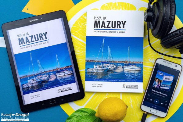 Mazury przewodnik zestaw: książka, e-book i audiobook Ruszaj na Mazury