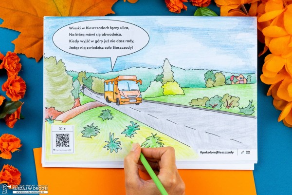 Kolorowanka dla dzieci Bieszczady 3w1 przewodnik i dziennik podróży