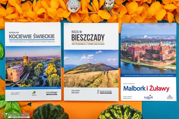 Przewodniki turystyczne po Bieszczadach Zulawach Kociewiu