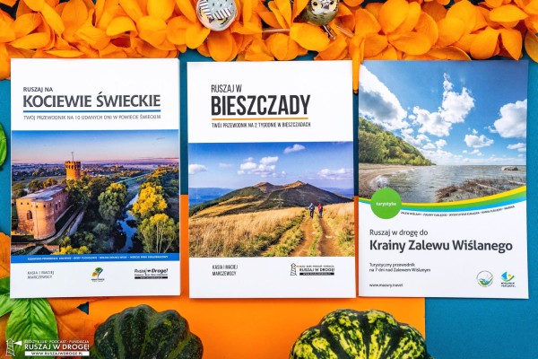 Przewodnik turystyczny po Bieszczadach, Kociewiu i Zalewie Wislanym