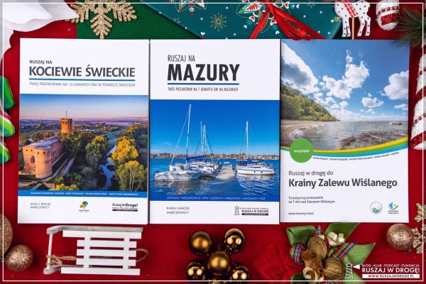 Przewodnik turystyczny na prezent zestaw Zalew Wislany, Kociewie i Mazury