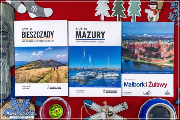 Przewodniki turystyczne po Mazurach, Bieszczadach i Żuławach