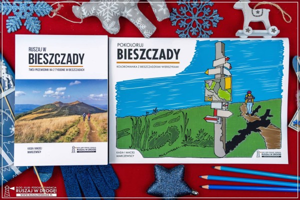 Przewodniki Bieszczady z dzieckiem Ruszaj w Bieszczady i Pokoloruj Bieszczady